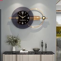 Art House Designer Metal Wall Clock for Home Offices (Mirror) 37 inch *21 inch (powdercoated and Lacquered to Ensure rustfree and no Fading Color)-picture-17