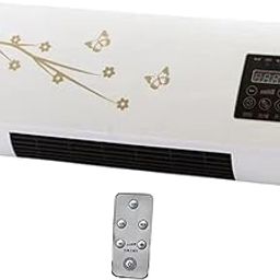 CALANDIS Small Wall Heater Low Noise Portable 8H Timer for Office Bathroom Indoor Use Butterfly Print | Space Heaters | Heating Cooling & Air-picture-16