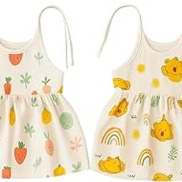 Yath Attire Baby Girls Muslin Cotton Frock Knot (0–3 Months) – Pack of 2 / Pack of 3 | Soft & Breathable Newborn Dresses-image-129