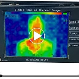 Tuidudi Mlx90640 Infrared Thermal Imager Portable Infrared Thermal Sensor High Accuracy Camera Temperature Tester Detection Non-Contact Measurement Buillt In Battery.-28