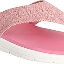Women Peach Knit Comfort Thongs-image-92