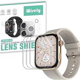 Wisely |3pcs| Screen Guard Protector For Noise ColorFit Pro 5 Smartwatch |1.85"| Bubble Free, Easy installation kit, Clear HD, Full Edge Cover-picture-27