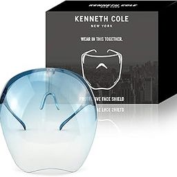 Kenneth Cole Goggle-Style Face Shield with 180° Safety Coverage: Anti-Fog Glasses and Clear Face Visor Integrated in One Design - Unisex Fashion Protective Wear for Kids, Blue, One Size (KCKDSSHLDBLU)-13