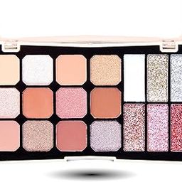 S.F.R. COLOR 12 Color matte and shimmer Eyeshadow with 6 color glitter Pigments Palette | Long-lasting | waterproof | Multicolor | Shade B-94