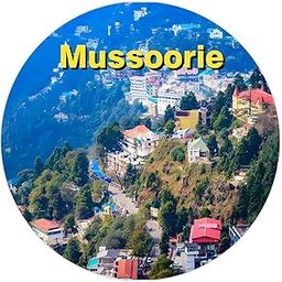 BIRD'S MIND Mussoorie Fridge Magnet for Home Office RefrigeratorKitchen Doors Decors | Multicolor Souvenir Gift L X H 3.5 X 3.5 Inch-image-4