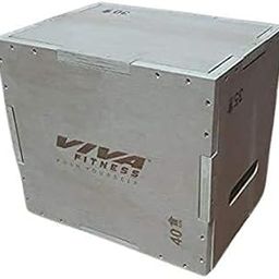 Viva Fitness Jumping Trainer Wooden Plyo Box Non Slip Strength Crosfit Gym Box (L-20"X 24"X 30")-10