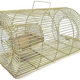 Sm Enterprices Iron Trap, Trapper, Cage, Rat Catcher, Mouse Trapper, Rodent Cage-12 X 8 Inch,Gold-image-29