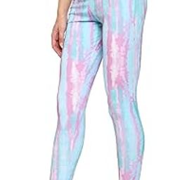 Urban Komfort Women's Slim Fit Poly Cotton Printed Seamless Track Pants for Yoga, Gym, Workout, Dance, Running | Tie & Die Print-image-89