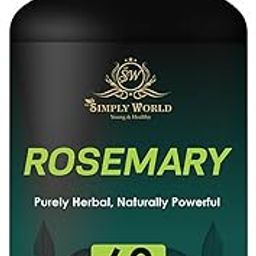 The Simply World Rosemary Supplement, 500 mg, 60 Capsules, Pure Herbal Food Supplement (60 Capsule, Rosemary Supplement)-31
