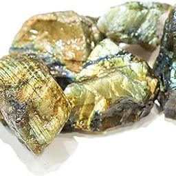 20 Gram Natural Rough Labradorite Rough Stone Reiki Crystal Healing Crystal Labradorite Rough Raw Gemstones for Vastu Stone Protection Stone Rough Gemstone-image-99
