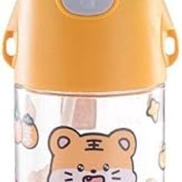 The Cheeky Kidzz Baby Feeding Unbreakable Straw 350ml Sipper Water Milk Liquids with Strap Feeder Bottle BPA Free Liquids Feeder for Toddlers/Infants/Kids 6 Months+ (Design 607)-image-18