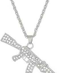Anti Tarnish Stainless Steel Gun Charm Locket Neck Chain for Men | Stylish Pendant Necklace | Jewellery Accessories for Boys | Minimal Jewelry | Gifts for Boyfriend & Husband-image-32