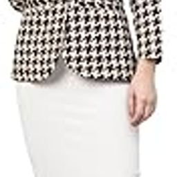 Women's Houndstooth Print Blazer for Women Button Closure Shawl Collar Neck Full Sleeves Blazer for Ladies Casual Wear Fashionable for Party (Multicolor)-0