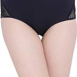 Women's Cotton High Waist Hipster Panty with Lace Inserts-picture-9
