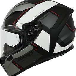 AXXIS Segment Vantage Full Face Helmet | ISI & DOT Certified | Dual Visor | Lightweight Polycarbonate Shell | Aerodynamic & Comfortable-image-3