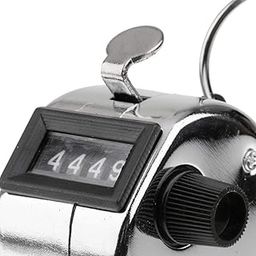 Sadvidhya Hand Tally Counter, Digit Number Lap Counter Manual Mechanical Clicker with Finger Ring - Silver (Steel) (2)-10