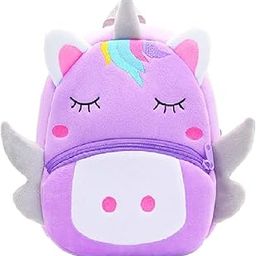 Kids Velvet School Bag soft plush standard Backpack Baby Girl Preschool Mini Travel Bags Baby Girl & Baby Boy & Toddlers Picnic Carry Travelling Bags (2-5 Years)-image-31