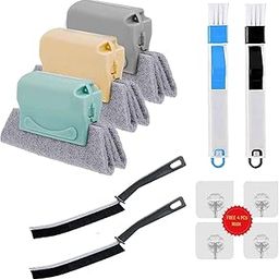 BRIGHTZONE 7 PCS Sliding Window Groove Cleaning Brush, Window Slot Door Track Gap Dust Cleaning Brush (7 Cleaning Combo)-image-32