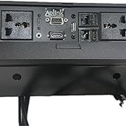 Office Conference Table Hydraulic PopUp Box with C Type USB Type-C Port HDMI VGA RJ45 USB 3.5MM Audio Port & Power Socket Black-62