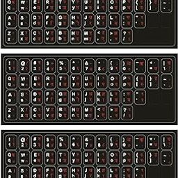 generic Advita Hindi Keyboard Self-Adhesive Sticker, English Hindi Typing Keyboard Language Sticker Black For Computer Laptop Compatible Fonts Kundli Krutidev,Devanagari-picture-25