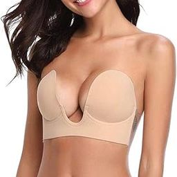 Polyester Push Up Strapless Sticky Adhesive Invisible Backless Bras Plunge Reusable Magic Bra For Women Multicolour-picture-40