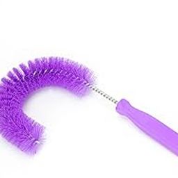 SPARTA Plastic Hook Dusting Brush, Clean-In-Place, Galvanized Wire with Threaded Hole for Dusting Surface of Curved Drains and Pipes, 11.5 Inch Length, Purple-image-5