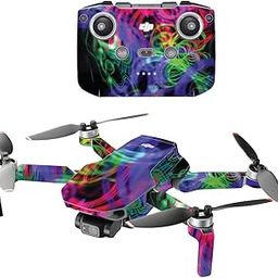MightySkins Compatible With DJI Mini 2 Portable Drone - Neon Splatter | Protective, Durable, and Unique Vinyl Decal wrap cover | Easy To Apply, Remove, and Change Styles | Made in the USA-image-23
