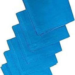 Men's Premium Cotton Plain/Solid Handkerchief (MADE IN INDIA) - Blue Color-image-26