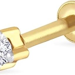 Real Diamond Nose Pin for Women 18 k Gold | Original Diamond & 18kt Gold Nose pin | 18k BIS Hallmark (750) Nose Stud for Women & Girls with Piercing for Birthday & Diwali Gift-image-56
