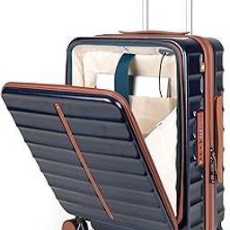 Assembly Odyssey Pro 54 cms Lightweight Cabin Luggage with Laptop Compartment & 3 Packing Organizers | Unbreakable Polycarbonate Suitcase | 45L | Blue-image-20