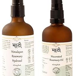 Maati Rosemary Hair Fall Control Kit – Includes Organic Rosemary Hair Spray Hydrosol & Macerated Oil for Stronger Roots, Reduced Hair Fall & Thicker Hair – 100% Pure Rosemary Leaves Organic-45