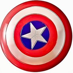 Wanna Party Superhero Shield 16 inch with Strap for Liittle Captain's fans,Lil Heroes Superhero Party, Cpt. America Shield for Kids Cosplay, Roleplay,Dressing up Costume Accessory for Kids-image-31