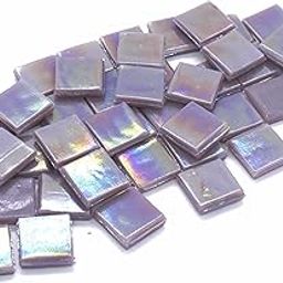 Sai Mosaic Art Coral Medium Purple HK085 Glass Mosaic 15x15mm tiles 100 gm pack-image-73
