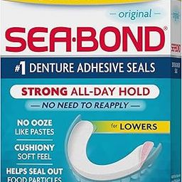 Sea-Bond Lowers Original Denture Adhesive Wafers, 30 Lowers-image-24