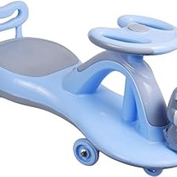 Playmore Swing Car for Kids - Ride-On Toy with PU Wheels, Musical Magic Car with Lights, Non-Slip Pedals, and 360° Rotating Steering for Easy Navigate The Car for Ages 2 and Up (Blue)-image-122