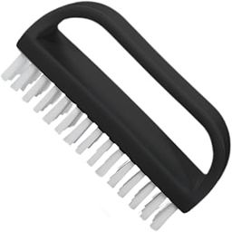 Professional Nail Cleaning Brush with Plastic Grip Handle Finger Toe Nails Dust Cleaner Manicure Pedicure Tools for Men Women Girls Black-picture-50