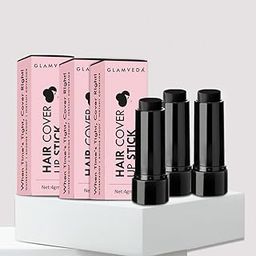 Glamveda Hair Touch-Up | Instant Hair Colour Stick | Natural Hairline, Root Touch Up Helps Cover Grey Root | Highly Pigmented, Fuller & Denser Look | Long-Lasting Matte Finish (Black) Pack of 3-image-22