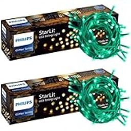 PHILIPS Starlit 12 Meter 72 LEDs String Light for Decoration | Festival LED String Light for Diwali, Christmas and Home Decoration| Green, Pack of 4-image-16