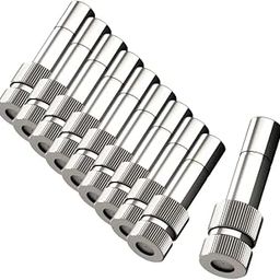 Brass Misting Nozzle(10pcs) 0.3 mm Orifice 6mm Stem Size Water Sprayer Fogging Cleanable Anti-drips Ideal for Misting Lawn Gardens Greenhouse Air Cooling Systems(Pack Of 10)-image-35