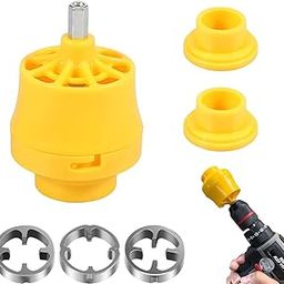 Serplex® Pipe Threading Dies for Electric Drill, Plastic Pipe Tap Die Set with 3 Dies, 3-Sizes 1/2'', 3/4'', 1'' Snap-on Pipe Threader Tool Attachments No Burr Threader Dies for PVC Pipe, Plastic Pipe-10