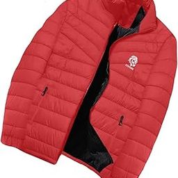 Men's Wind Cheater Water Resistant Puffer Jacket With Zipper Size Pocket(color : Black)-image-3