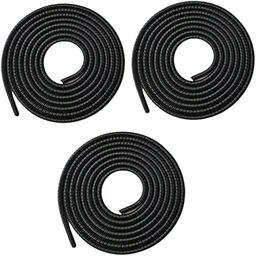 Crysendo Spiral Triple Colors 1.5 Meters Each-Full Size Cable Cord Protectors | Winders for Mobile Phone Charging Cable Earphones Pack of 3 (Jet Black)-image-13