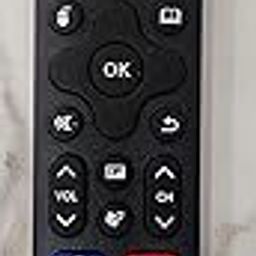 S/sui Smart TV Remote Control with Hotstar, Prime Video, Zee5, Movie Box Buttons, Black-image-19