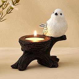 CraftVatika Home Decor Items, Tealight Candle Holder, Resin Bird Showpiece for Home Tabletop Decor, Return Gift for Women, Gifting Items, Candle Holder for Table, Gifts for Family and Friends-image-53