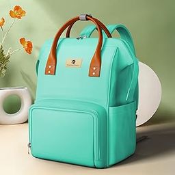 StarAndDaisy Diaper Bag for Mother Travel/Diaper Bags for Mom with Multi Compartments, Insulated Bottle Pockets, Waterproof, Water Resistent Oxford fabric, 24lt capacity - Green-21