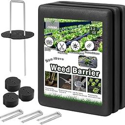 Non-Woven Thick Weed Barrier Fabric 3FT x 32FT, 3.2 oz Heavy Duty Weed Barrier Landscape Fabric, Ground Cover for Superior Weed Control, Easy Setup for Gardens, Landscaping, Flower Beds-image-75