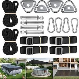 SIHAIAN Fixed Component Kit for SIHAIAN Rectangular Pool Cover, Combination of Both Can be Used to In-ground Pool, Canopy, Round Pool, Backyard Shade, Hot Tub, Overhead Shade-image-59