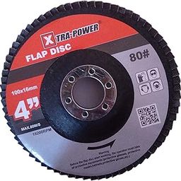 Xtra Power 4 Inch Silicon Carbide Medium Grit 80 Stainless Steel Flap Disc for Angle Grinder-8