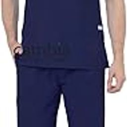 Cambia Scrub Suits for Doctors Men/OT Dress Unisex (L, Navy Blue)-image-33