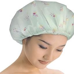 Panihari Bath Cap Set of 3 Reusable Waterproof Elastic Free-Size Bathroom Shower Caps - for Homes, Spas, Salons, Hair Treatment, Beauty Parlors (Bath Cap set of 3.)-11
